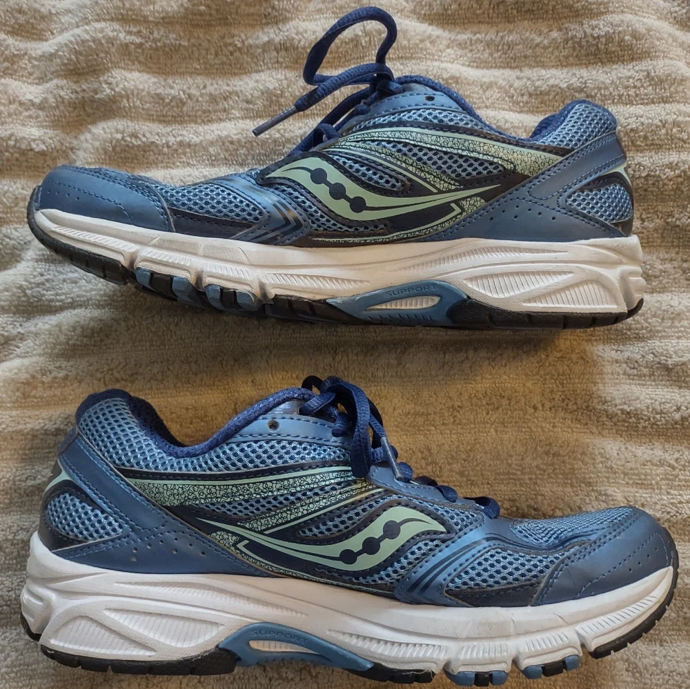 Saucony Cohesion 9 Running Shoes Lace Up Athletic Sneakers Womens Size 8.5 - Picture 4 of 10